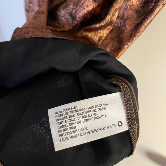 Brown Shimmery Cocktail Dress - Picture 3 of 4